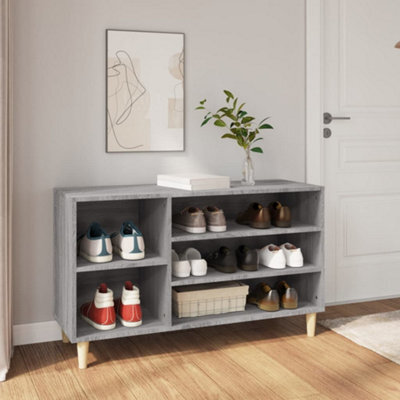 Berkfield Shoe Cabinet Grey Sonoma 102X36X60 Cm Engineered Wood - image 1
