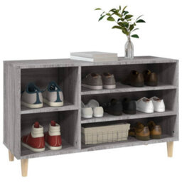 Berkfield Shoe Cabinet Grey Sonoma 102X36X60 Cm Engineered Wood - thumbnail 4