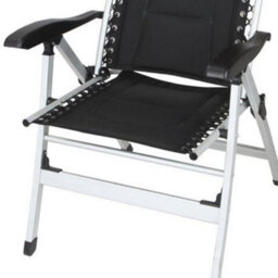 Crusader Luxury Outdoor Padded Relaxer Chair (Black) - thumbnail 4