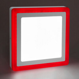 Long Life Lamps Company 18W Surface Mount Ceiling Led Square Ring Panel Red - thumbnail 6