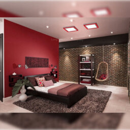 Long Life Lamps Company 18W Surface Mount Ceiling Led Square Ring Panel Red - thumbnail 9