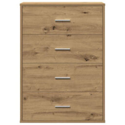 Berkfield Sideboard Artisan Oak 60 X 31 X 84 Cm Engineered Wood - thumbnail 6