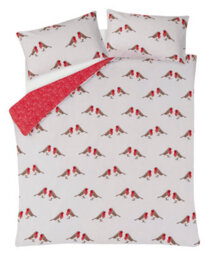 Smart Living Robin Brushed Cotton With Piping Flannelette Duvet Cover & Pillowcases - thumbnail 5