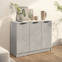 Berkfield Sideboard Concrete Grey 90.5X30X70 Cm Engineered Wood - thumbnail 3