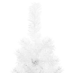 Berkfield Slim Artificial Half Christmas Tree With Stand White 240 Cm - thumbnail 6