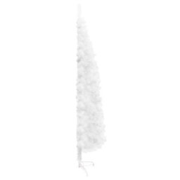 Berkfield Slim Artificial Half Christmas Tree With Stand White 240 Cm - thumbnail 5