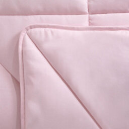 OHS Coverless Duvet Geo Quilted 7.5 Tog Bedding, Blush - Double - thumbnail 3