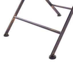 Beliani Garden Bistro Set - Black Foldable Distressed Iron, 2 Chairs And Square Table, Uv-Resistant Outdoor Bistro Set - thumbnail 9
