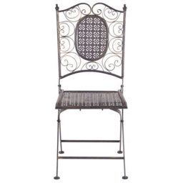Beliani Garden Bistro Set - Black Foldable Distressed Iron, 2 Chairs And Square Table, Uv-Resistant Outdoor Bistro Set - thumbnail 5