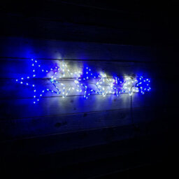 Samuel Alexander 1.2M Light Up 7 Star Christmas Silhouette Rope Light With Blue & Cool White Leds - thumbnail 9