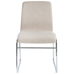 Beliani Set Of 2 Dining Chairs Lecco Fabric Beige - thumbnail 5
