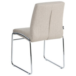 Beliani Set Of 2 Dining Chairs Lecco Fabric Beige - thumbnail 6