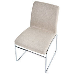 Beliani Set Of 2 Dining Chairs Lecco Fabric Beige - thumbnail 7