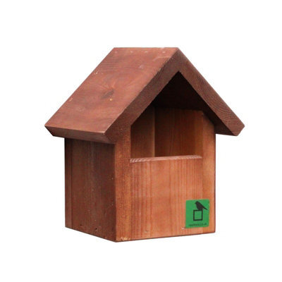 Buttercup Farm Open Fronted Apex Bird Box - European Softwood - L16.5 X W20 X H23.5 Cm - image 1