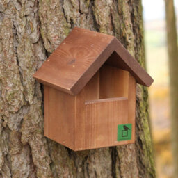 Buttercup Farm Open Fronted Apex Bird Box - European Softwood - L16.5 X W20 X H23.5 Cm - thumbnail 4