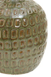 Orsina Large Ceramic Vase, Modern Textured Green Stoneware Vase For Home, Small Ceramic Vase For Indoor Plants - thumbnail 4