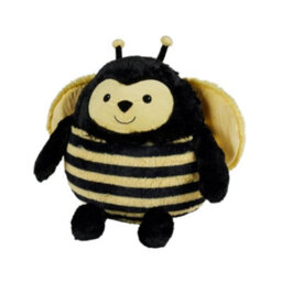 Warmies Luxury Long Pile Faux Fur Supersized Cushion, Bumblebee - thumbnail 1