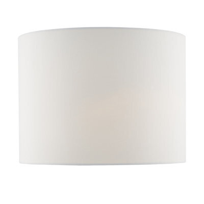 DAR Olalla Ivory Faux Silk Drum Shade 34Cm - image 1