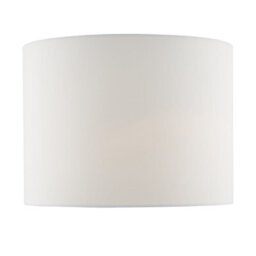 DAR Olalla Ivory Faux Silk Drum Shade 34Cm