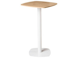 Wyld And Coco Garden Bistro Coffee Table - 60 X 60 Cm Square Mdf Top, White Edge, Iron Frame - thumbnail 3