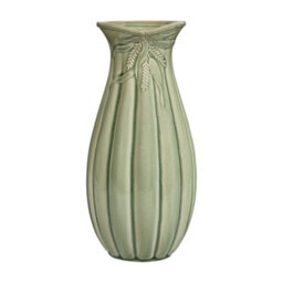 Dibor Traditional Green Ceramic Tall Table Decor Flower Vase H26 X Dia 14Cm - thumbnail 2