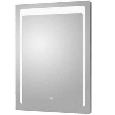 Hudson Reed 700 X 500mm Frameless Led Wall Mirror, Touch Sensor, Demister And Ip44 - image 1
