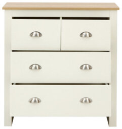 Gfw Lancaster 2+2 Drawer Chest Cream - thumbnail 4