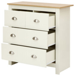 Gfw Lancaster 2+2 Drawer Chest Cream - thumbnail 5