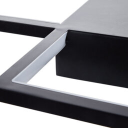 Beliani Black Aluminium Square Ceiling Lamp With Integrated Led, 54 X 54 X 6 Cm - thumbnail 5