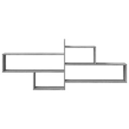 Berkfield Wall Shelf Grey Sonoma 167.5X18X68 Cm Engineered Wood - thumbnail 4