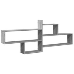 Berkfield Wall Shelf Grey Sonoma 167.5X18X68 Cm Engineered Wood - thumbnail 2