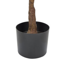 Wyld And Coco 160Cm Artificial Ficus Potted Plant Green-Black With Cement Base - thumbnail 5