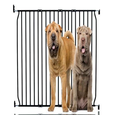 Bettacare Extra Tall Eco Screw Fit Pet Gate, Black, 120Cm - 130Cm, Extra Tall Gate 100Cm In Height, Screw Fitted Dog Gate - image 1