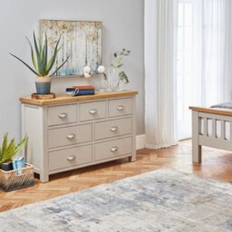 The Furniture Market Cotswold Grey Painted 7 Drawer Multi Chest - thumbnail 3