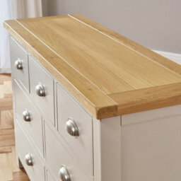 The Furniture Market Cotswold Grey Painted 7 Drawer Multi Chest - thumbnail 5