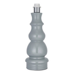 Luminosa Lighting Luminosa Provence Base Only Table Lamp, Blue Grey Glaze, Satin Nickel Plate - thumbnail 1
