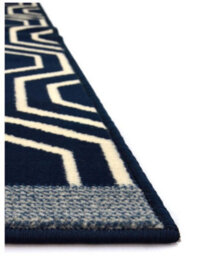 The Rugs Maestro Collection Honeycomb Design In Navy  3035 X011 - thumbnail 5