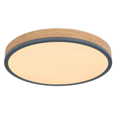 Luminosa Lighting Luminosa Doro 45Cm Flush Ceiling Light Graphite Led 3000K - image 1