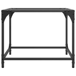 Walplus Coffee Tables With Transparent Glass Top 2 Pcs 50X50X40 Cm Steel - thumbnail 5