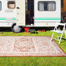 Homeart Outdoor Indoor Rug, Easy Clean, Uv Weather Resistant Rug For Patio, Gardenvintage Terra, Cream,200X290Cm - thumbnail 3