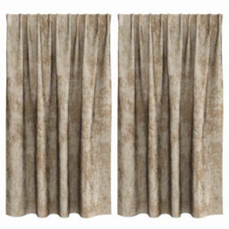 Berkfield Classic Curtain With Curtains 2 Pcs Champagne 140 X 140 Cm Velvet - thumbnail 1