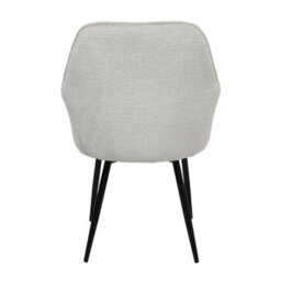 Muse - Accent Chair In Woven Yarn Fabric Upholstery  With Black Leggrey - thumbnail 7