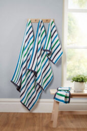 Rapport Home Amalfi Hand Towel Pure Cotton Blue - thumbnail 2