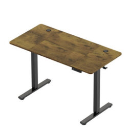 Vonhaus Electric Standing Desk, Height Adjustable Sit Stand Desk, 3 Height Preset Technology, 120X60Cm, Dark Wood Walnut Effect - thumbnail 9