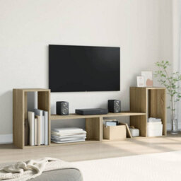 Walplus Tv Cabinets 2 Pcs Sonoma Oak 75X30X50 Cm Engineered Wood - thumbnail 3