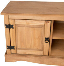 Tv Unit 1 Door Media Tv Stand Cabinet Solid Pine By - thumbnail 5