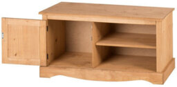 Tv Unit 1 Door Media Tv Stand Cabinet Solid Pine By - thumbnail 4