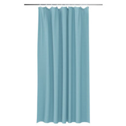 GoodHome Kina Water Blue Plain Shower Curtain (W)180Cm