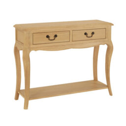 The Furniture Market French Chateau Oak 2 Drawer Console Table - thumbnail 6