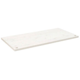 Berkfield Durable Desk Top White 100X50X2.5 Cm Solid Wood Pine